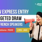 Targeted Express Entry Draw for French